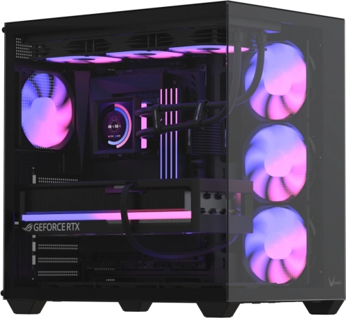 Корпус Formula Crystal Z2 v2 черный без БП ATX 10x120mm 2xUSB2.0 1xUSB3.0 audio bott PSU (CRYSTAL Z2 BLACK V2)