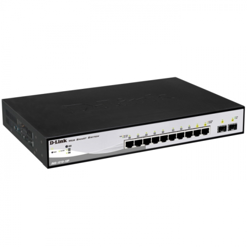 Коммутатор D-Link Web Smart DGS-1210-10P/F1A 8x RJ45 (DGS-1210-10P/F1A)