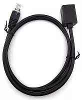 Патч-корд Buro BU-C5EXTND-2M-B UTP cat.5E 2м черный RJ-45 (m)-RJ-45 (f)