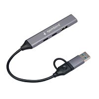 Разветвитель USB 3.0/ 2.0 Gembird, 4 порта: 2xType-C, 1xUSB 3.0, 1xUSB 2.0, кабель Type-C+USB (UHB-C444)