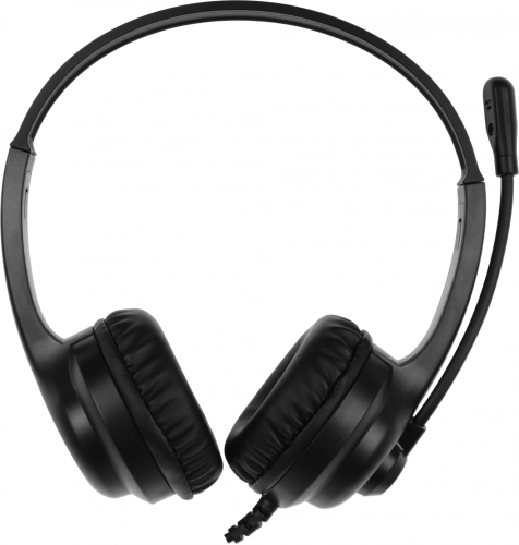 Наушники с микрофоном A4Tech HU-8 черный 2м накладные USB оголовье (HU-8#MLN) фото 4