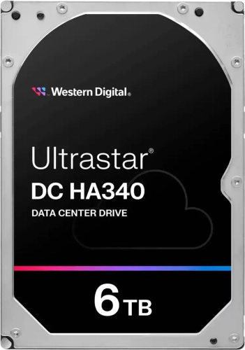 Жесткий диск WD SATA-III 6TB 0B47077 WUS721206BLE6L4 Server Ultrastar DC HA340 512E (7200rpm) 256Mb 3.5
