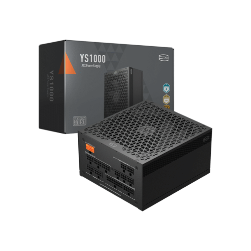 Блок питания ПК/ PCCooler, 1000W 80+ Gold (ATX, 3.1, , Full modular, 1x24(20+4)pin 610mm, 2xCPU 8(4+4)pin 700mm, 2xPCIe*2 8(6+2)pin 750mm, 1x12V(2x6) 12+4pin 500mm, 2xSATA*3+MOLEX4pin*1 450+120+120+150mm , Active, 135x135mm (P5-YS1000-G1F)