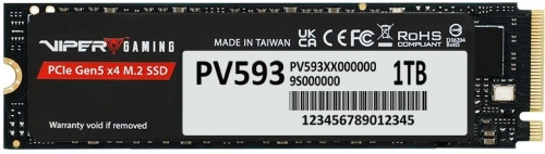 Твердотельный накопитель Patriot SSD Viper PV593 1TB M.2 2280 PCIe Gen5 x 4, NVMe 2.0 (PV593P1TBM28H)