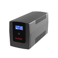Линейно-интерактивный ИБП ДКС серии Info LCD, 1200 ВА/720 Вт, 1/1, 4xIEC C13, USB + RJ45, LCD, 2x7Aч (INFOLCD1200I)