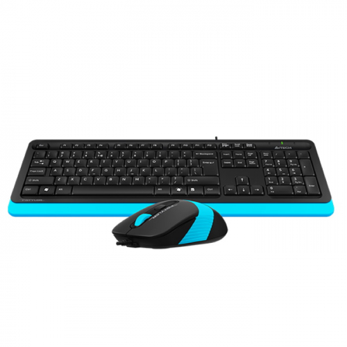 Клавиатура + мышь A4Tech Fstyler F1010, Wired, USB, 600-1000-1600But, Multimedia (F1010 BLUE) фото 2