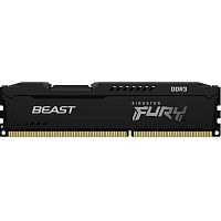Модуль памяти Kingston FURY Beast Black 4GB DDR3 1600MHz 512M x 64-Bit CL10 DIMM 240-pin 1.5V (KF316C10BB/4)
