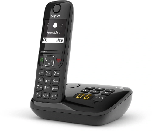 Р/ Телефон Dect Gigaset AS690A черный автооветчик АОН (S30852-H2836-M201) фото 5