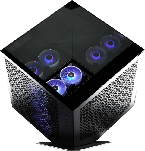 Корпус Azza CUBE PLUS черный без БП ATX 6x120mm 2xUSB3.0 1xUSB3.1 audio bott PSU (CSAZ-1002 CUBE+) фото 6