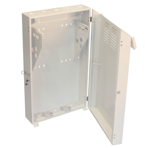 Шкаф коммутационный Lanmaster (TWT-CBVRT-5U-6X10-GY) настенный 5U 650x250мм пер.дв.металл 68кг серый 27кг 1097мм сталь