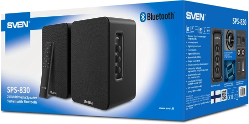 Колонки Sven АС SPS-830 2.0 черный 60Вт BT (SV-022556) фото 7