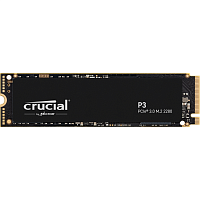 Crucial SSD P3, 4000GB, M.2(22x80mm), NVMe, PCIe 3.0 x4, QLC, R/W 3500/3000MB/s, IOPs н.д./н.д., TBW 800, DWPD 0.1 (12 мес.) (CT4000P3SSD8)