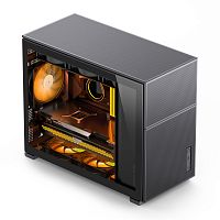 Корпус без блока питания/ Case JONSBO D31 MESH, Mini-Tower, TG, no fan, 1xUSB-A 3.2 + 1xUSB-C 3.2, mATX, mDTX, mITX Black (D31 MESH BLACK)
