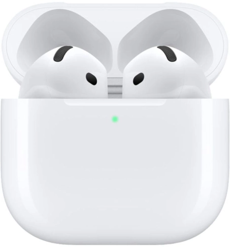 Гарнитура вкладыши Apple A3050,A3053,A3058 AirPods 4 белый беспроводные bluetooth в ушной раковине (MXP63HN/ A) (MXP63HN/A)