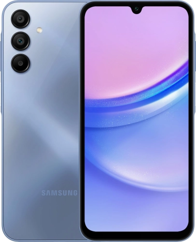Смартфон Samsung SM-A155F Galaxy A15 128Gb 6Gb синий моноблок 3G 4G 6.5 1080x2340 Android 14 50Mpix 802.11 a/ b/ g/ n/ ac NFC GPS GSM900/ 1800 GSM1900 TouchSc (SM-A155FZBGSKZ)