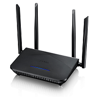 Гигабитный Wi-Fi маршрутизатор Zyxel NBG7510, AX1800, Wi-Fi 6, MU-MIMO, 802.11a/b/g/n/ac/ax (600+1200 Мбит/с), 1xWAN GE, 3xLAN GE (нет поддержки PPTP/L2TP) (NBG7510-EU0101F)