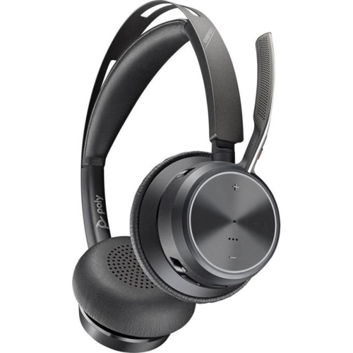 Гарнитура беспроводная/ VOYAGER FOCUS 2 UC,VFOCUS2-M (COMPUTER & MOBILE) MICROSOFT TEAMS CERTIFIED, USB-C, PREMIUM STEREO BLUETOOTH HEADSET, WITH CHARGE STAND, WORLDWIDE фото 4