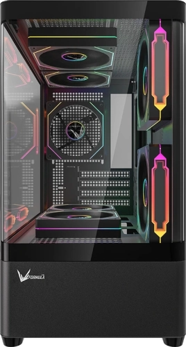 Корпус Formula Crystal U1M черный без БП mATX 7x120mm 2x140mm 1xUSB2.0 1xUSB3.0 audio bott PSU фото 4