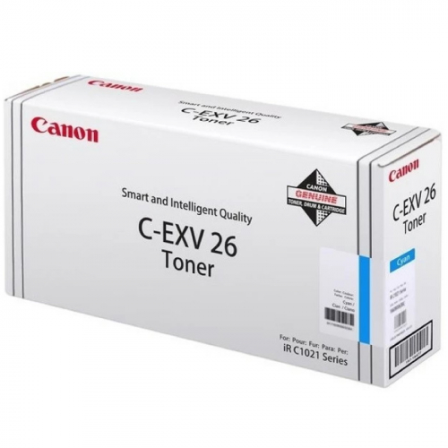 Тонер-картридж Canon C-EXV 26C голубой 6000 страниц для imageRUNNER C1021, C1028 (1659B006)