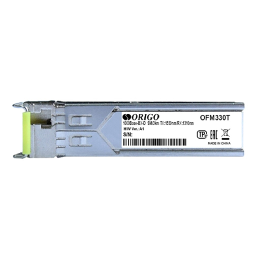 Трансивер/ OFM330T/10KM WDM SFP Transceiver, 1000Base-BX-D, Simplex LC, TX: 1550nm, RX: 1310nm, Single-mode, 10KM (OFM330T/10KM/A1A)