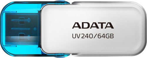 Флэш-накопитель 64GB AUV240-64G-RWH WHITE ADATA