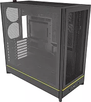 Корпус Montech HS01 черный без БП ATX 2xUSB3.0 1xUSB3.1 audio bott PSU (HS01 BLACK)