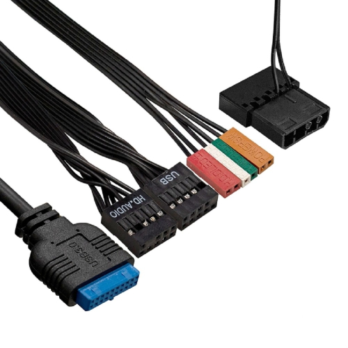 Exegate EX287882RUS Корпус Minitower ExeGate mEVO-9302-RGB (mATX, без БП, 2*USB+1*USB3.0, HD аудио, черный/ RGB) фото 3