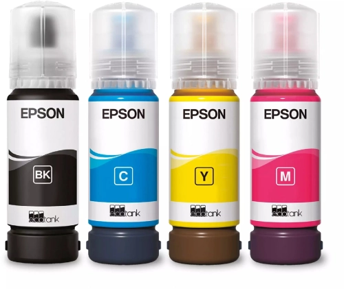 Картридж струйный Epson 103 C13T00S64A 4цв./голубой/желтый/желтый/черный для Epson EcoTank L3211, L3260, L3266, L3550, L3560, L1110, L1210, L1250, L3100, L3101, L3110, L3150, L3151, L3156, L3160, L3200, L3210, L3250, L3251, L3256, L5190, L5290, L5296