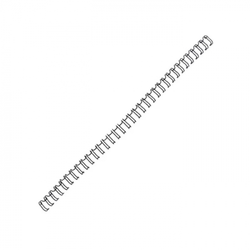Пружины для переплета Fellowes металлические, 10 мм., 51-80 листов, 100 шт., 34 кольца, черные (FS-53265)