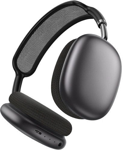 Гарнитура накладные Hoco W65 Plus 1.2м т.серый беспроводные bluetooth оголовье (50397)