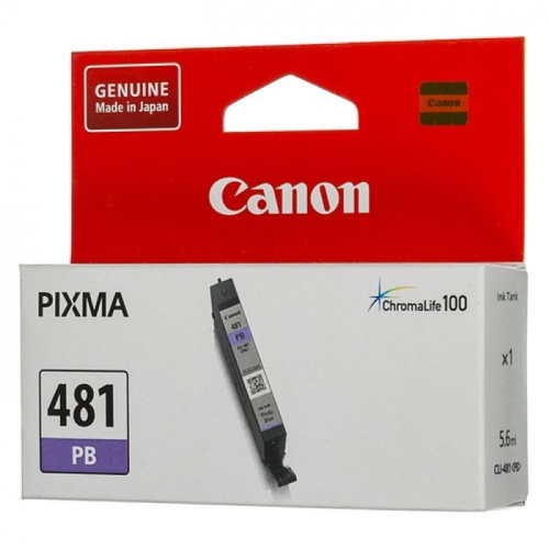 Картридж струйный Canon CLI-481PB фото голубой 1660 страниц для PIXMA TS6140, TS8140, TS9140, TR7540, TR8540 (2102C001)