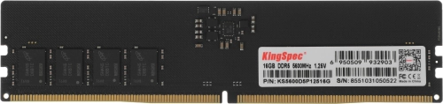 Память DDR5 16GB 5600MHz Kingspec KS5600D5P12516G RTL PC5-44800 CL40 DIMM 288-pin 1.35В single rank Ret
