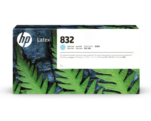 Картридж HP 832 1L Lt Latex Ink, голубой (4UV79A)