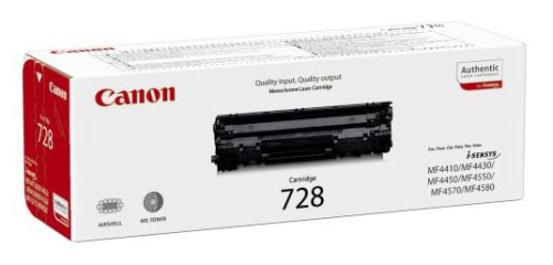 Картридж лазерный Canon 728 3500B002/ 3500B010 черный (2100стр.) для Canon MF4410/ 4430/ 4450/ 4550/ 4570/ 4580 (3500B002/3500B010)