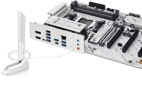 Материнская плата ASUS B850 MAX GAMING WIFI W, AM5, B850, 4*DDR5, 4*SATA, 3*M.2, 5*USB 3.2, 2*USB 2.0, Type-C, 5*PCIx16, DP+HDMI, ATX; 90MB1M10-M0EAY0 фото 11