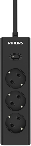 Сетевой фильтр Philips CHP2135BB/ 51 3м (3 розетки) черный (коробка) (CHP2135BB/51) фото 5