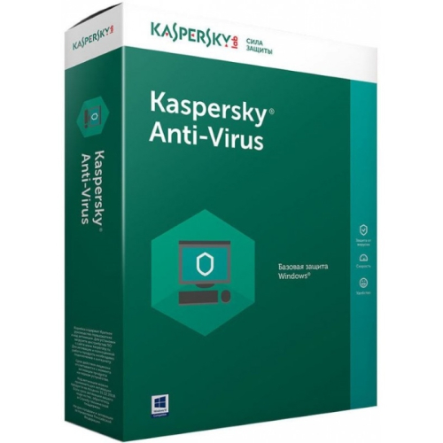 Антивирус Kaspersky Anti-Virus Base Box Rus, 2-компьютера, 1 год (KL1171RBBFS)