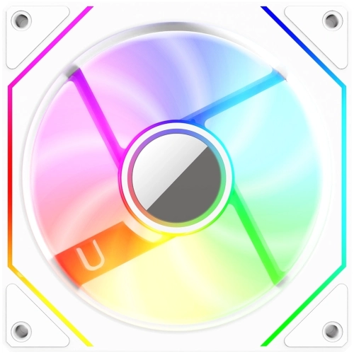 Вентилятор для корпуса Bloody CF-11 LCD ARGB 120х120x25 белый 4-pin 32дБ (упак.:1шт) (CF-11-ARGB120-WH) Ret фото 5