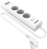 Сетевой фильтр Philips CHP4336WB/ 51 3м (3 розетки) белый (коробка) (CHP4336WB/51)