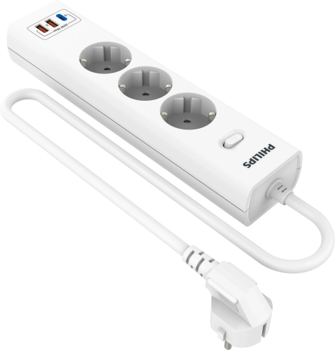 Сетевой фильтр Philips CHP4336WB/ 51 3м (3 розетки) белый (коробка) (CHP4336WB/51)