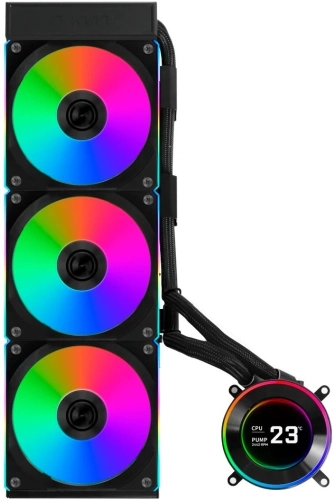 Система водяного охлаждения Lian-Li HydroShift II LCD-C 360CL ARGB Soc-AM5/AM4/1700/1851 черный 4-pin 31dB Al+Cu LCD Ret (G89.GHS2LCD36RB.R0) фото 2