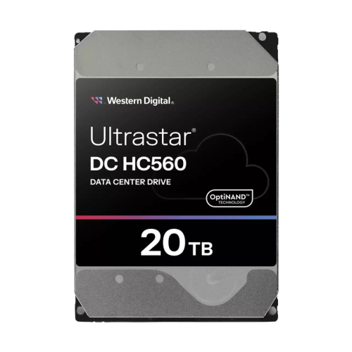 Жесткий диск/ HDD WD SATA Server 20Tb Ultrastar DC HC560 7200 6Gb/s 512MB 1 year warranty (replacement WUH722020ALE6L4, WUH722020BLE6L4) (WUH722020BLE604)