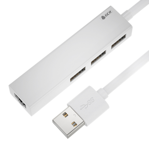 Greenconnect USB 2.0 Разветвитель на 3 порта + 10/ 100Mbps Ethernet Network GCR-AP03