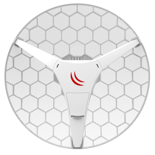 MikroTik LHG 60G (60GHz antenna, 802.11ad wireless, four core 716MHz CPU, 256MB RAM, 1x Gigabit LAN, RouterOS L3, POE, PSU) for use as CPE in Point -to-Multipoint setups for connections up to 800m (RBLHGG-60AD)