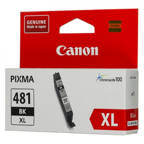 Картридж струйный Canon CLI-481BK XL черный 3100 страниц для PIXMA TS6140, TS8140, TS9140, TR7540, TR8540 (2047C001)