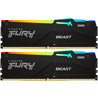 Память оперативная/ Kingston 32GB 6000MT/s DDR5 CL30 DIMM (Kit of 2) FURY Beast RGB XMP (KF560C30BBAK2-32)