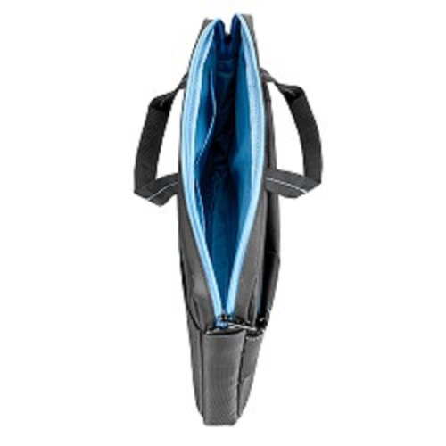Сумка Continent CC-205 GB(нейлон, серый, с голубой отстрочкой, 15,6