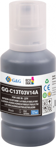 Чернила G&G GG-C13T03V14A 101BK черный127мл для Epson L4150/ L4160/ L6160/ L6170