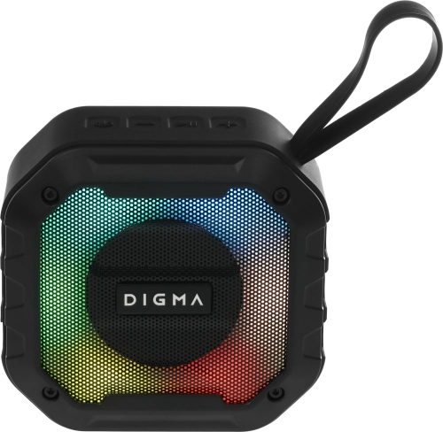 Колонка порт. Digma D-PS1501 черный 10W 1.0 BT 10м 1500mAh (DPS1501)