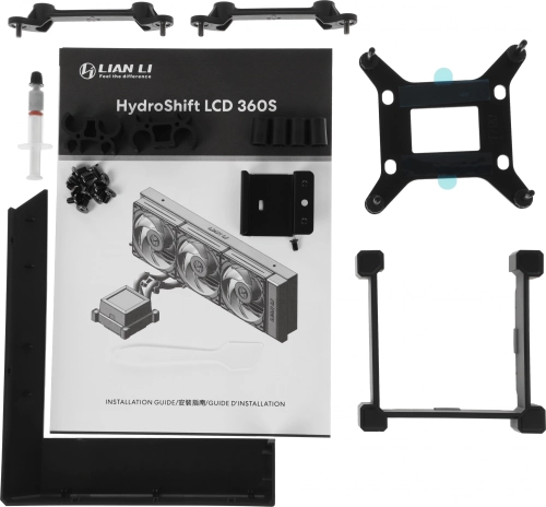 Система водяного охлаждения Lian-Li HydroShift LCD 360S Soc-AM5/ AM4/ 1700 Al+Cu LCD 330W Ret (G89.GHSLCD36SB.R0) фото 15